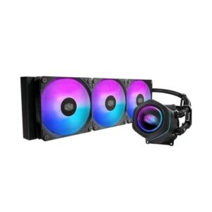 Cooler Master Masterliquid 360 Core Nex ARGB Kit de Refrigeracion Liquida - Ventiladores Preinstalados ARGB  - Iluminacion Espejo Infinito - Color Negro