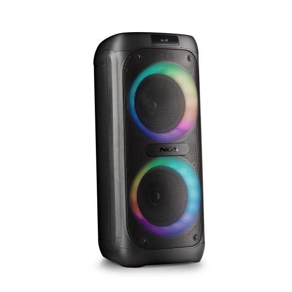 NGS Wild Banger 2 Altavoz Portatil 160W TWS Bluetooth 5.3 - Autonomia hasta 4h - USB y Aux In - Iluminacion LED - Color Negro