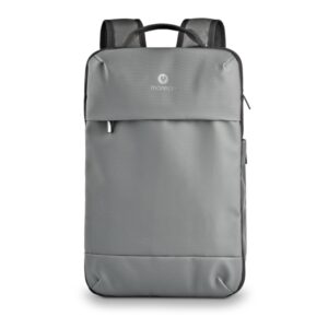 NGS Monray Sacks Horizon Mochila Expandible para Portatil hasta 14,1" - Suave Acolchado Interno - Resistente al Agua - Bolsillo Antirrobo - 10L Expandible a 20L - Color Gris