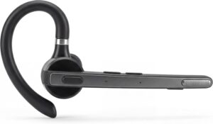 Axtel BT45 Auricular con Microfono Bluetooth - 10 Horas de Autonomia en Conversacion - Cancelacion de Ruido - Estuche de Carga con Pantalla