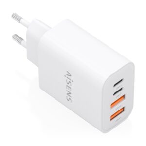 Aisens Cargador Gan 32W - 2xUSB-C PD3.0 - 2xUSB-A QC3.0 - Color Blanco