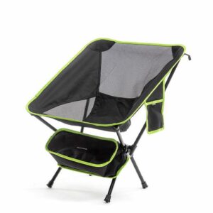 Innovagoods Folstul Silla de Camping Plegable - Soporta 120Kg - Bolsillo Lateral - Bolsa de Transporte
