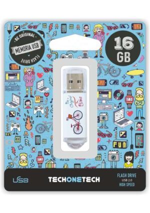 TechOneTech Be Bike Memoria USB 2.0 16GB (Pendrive)