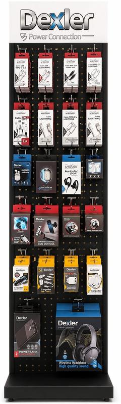 Expositor de suelo de Accesorios para telefonía DEXLER