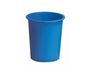 Faibo Papelera con Capacidad de 14L - Fabricada en Polipropileno - Paredes Cerradas - Apilable - Color Azul