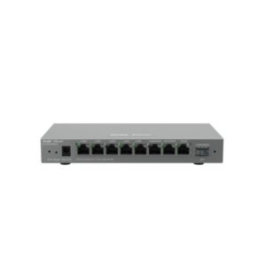 Ruijie RG-EG209GS Router de Sobremesa - 9 Puertos - Ethernet - SFP - Velocidad hasta 600Mbps - Capacidad hasta 200 Usuarios - Gestion en la Nube - Color Gris