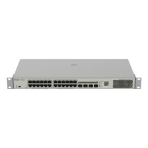 Ruijie RG-NBS3100-24GT4SFP-P-V2 Switch Gestionado en Capa 2 - Montaje en Rack 1U - 24 Puertos Ethernet hasta 1Gbps - 4x SFP 1Gbps - PoE/PoE+ hasta 370W - Color Acero