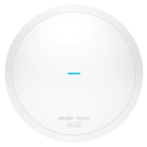 Ruijie RG-RAP62 Punto de Acceso de Doble Banda - Montaje en Techo - PoE - 1.8Gbps - WiFi 6 AX1800 - Gestion con App - Antenas Integradas - Color Blanco
