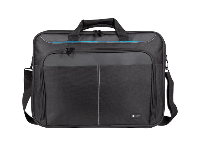 Natec Doberman Maletin para Portatiles de 17.3" - Sistema Anti-Impactos - Resistente a la Abrasion - Gran Capacidad - Color Negro