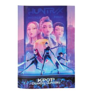 Safta K-Pop Demon Hunters Libreta Grapada - Formato A4 - Cuadricula de 5x5mm - Cantos Redondeados - 20.5x29.7cm - Multicolor