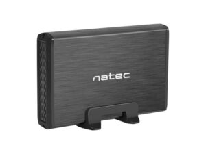 Natec Rhino Caja Externa para Discos HDD/SSD SATA 3.5" - USB 3.0 - Diseño Robusto y Elegante - Plug and Play - Color Negro