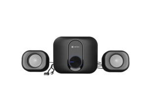 Natec Pug Altavoces 2.1 11W RMS - Diseño Compacto con Subwoofer Dedicado - Alimentación USB - Plug and Play - Color Negro