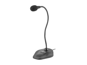 Natec Giraffe 2 Microfono Omnidireccional de Sobremesa - Brazo Felxible - Sensibilidad de -55dB - Color Negro