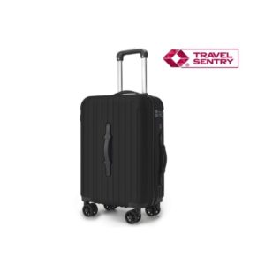 Lagart Smart Maleta Trolley de Cabina Rigida 20” 55x34x20cm - Asa Frontal para Manejo en Distintas Situaciones - Cierre TSA - Ruedas Dobles 360º - Color Negro