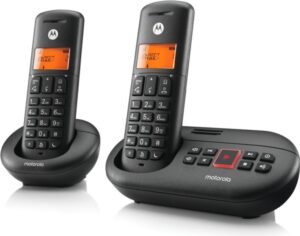 Motorola E212 Telefono Inalambrico Dect + 1 Supletorio - Contestador Automatico - Manos Libres
