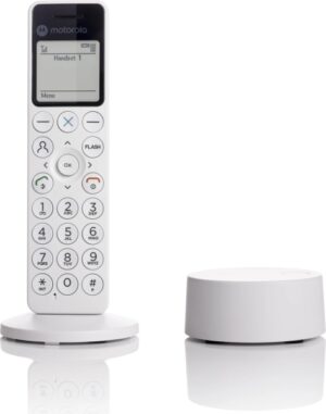 Motorola DOT411  Telefono Inalambrico Dect - Gran Pantalla LCD - Teclado Retroiluminado - Manos Libres