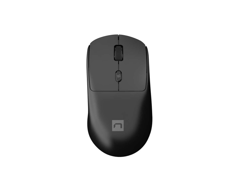 Natec Hawk 2 Raton Laser Inalambrico Ergonomico - 3200 dpi - Adaptador USB - 4 Botones - Color Negro