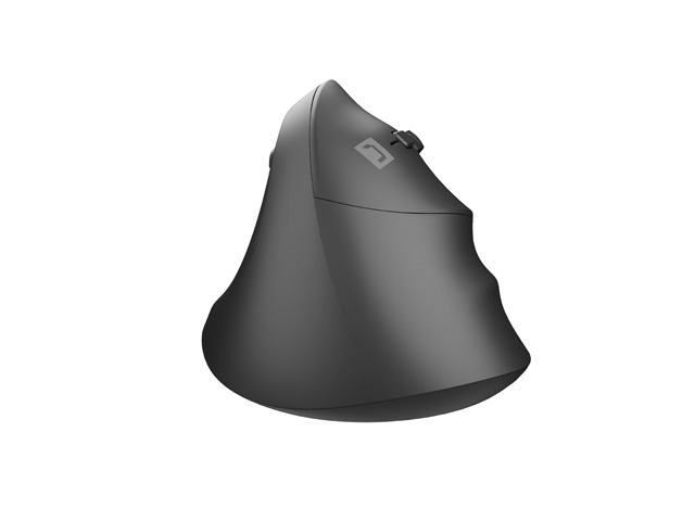 Natec Crake 2 Raton Optico Vertical Inalambrico - 2.400 dpi - Bluetooth + 2,4Ghz - 6 Botones - Color Negro