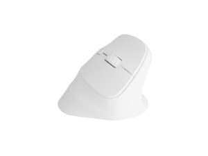 Natec Crake 2 Raton Optico Vertical Inalambrico - 2.400 dpi - Bluetooth + 2,4Ghz - 6 Botones - Color Blanco