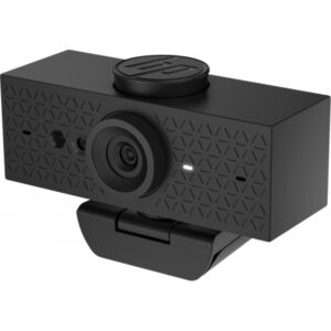 HP 625 Webcam Full HD 1080p - Autofoco - Correccion Automatica de Luz y Color - Campo de Vision 85° - Doble Microfono con Reduccion de Ruido - Giro 360° y Inclinacion 15° - Cubierta de Privacidad - Color Negro