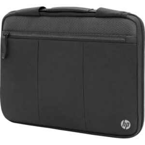 HP Renew Executive Funda para Portatil 14,1" - Resistente al Agua - Compartimento Acolchado - Puerto USB‑C Externo y Paso de Cable - Bolsillo RFID y Bolsillo para Rastreador - Correa Desmontable - Color Negro
