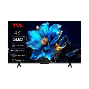 TCL 43T69C Televisor Smart TV 43" QLED UltraHD 4K HDR - Google TV - WiFi, HDMI, USB 3.0, Ethernet, Bluetooth - VESA 200x200mm