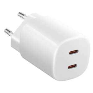 Xiaomi 45W Nano Turbo Charging Power Adapter Cargador GAN de Pared para Smartphone - 2xUSB-C - Carga Rapida - Color Blanco