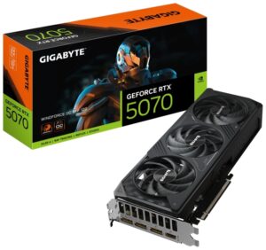 Gigabyte GeForce RTX 5070 Tarjeta Grafica WINDFORCE OC 12GB GDDR7 - 3x DP, HDMI