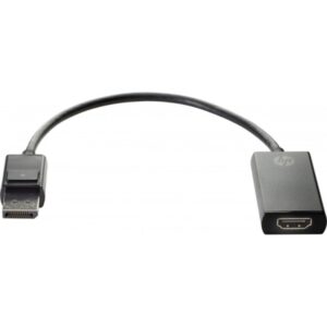 HP Adaptador DisplayPort a HDMI - Resolucion 4K - Conector DisplayPort Macho a HDMI Hembra - Diseño Compacto y Portátil