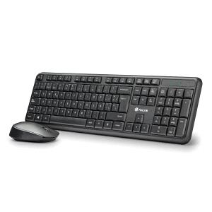 NGS Kit Teclado Inalambrico y Raton Inalambrico 1200dpi - 12 Teclas Multimedia - Indicadores LED - Color Negro