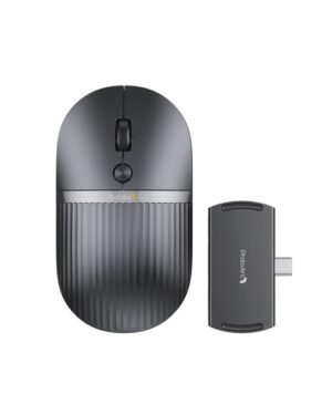 ProtoArc Hubmouse Raton Inalambrico con Hub USB - Bluetooth - 2400dpi - Hub 1x USB-C, 1x USB-A, 1x HDMI - Color Negro