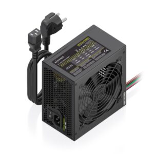 Aisens ASPC-500ATX-PSEBK Fuente de Alimentacion 500W ATX - Ventilador 120mm - OEM - Cable de Alimentacion Incluido - Color Negro