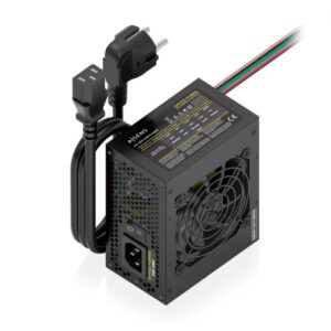 Aisens ASPC-500SFX-PSEBK Fuente de Alimentacion 500W SFX - Ventilador 80mm - OEM - Cable de Alimentacion Incluido - Color Negro