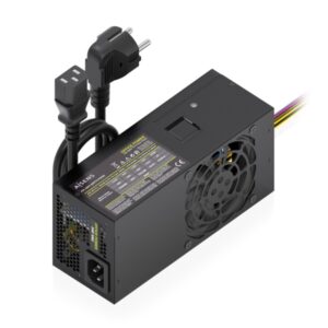 Aisens ASPC-500TFX-PSEBK Fuente de Alimentacion 500W TFX - Ventilador 80mm - OEM - Cable de Alimentacion Incluido - Color Negro