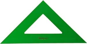 Faber-Castell Escuadra Tecnica 16cm - Sin Graduacion - Color Verde Transparente