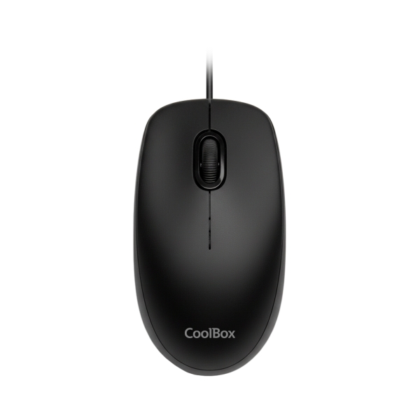Coolbox U01 Raton USB - Ambidiestro - 1600 DPI - Sensor Optico - Color Negro