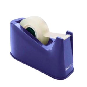 Rapesco Portarollos para Cinta Adhesiva 19mmx66m - Base de Goma Antideslizante - Cinta no Incluida - Color Azul