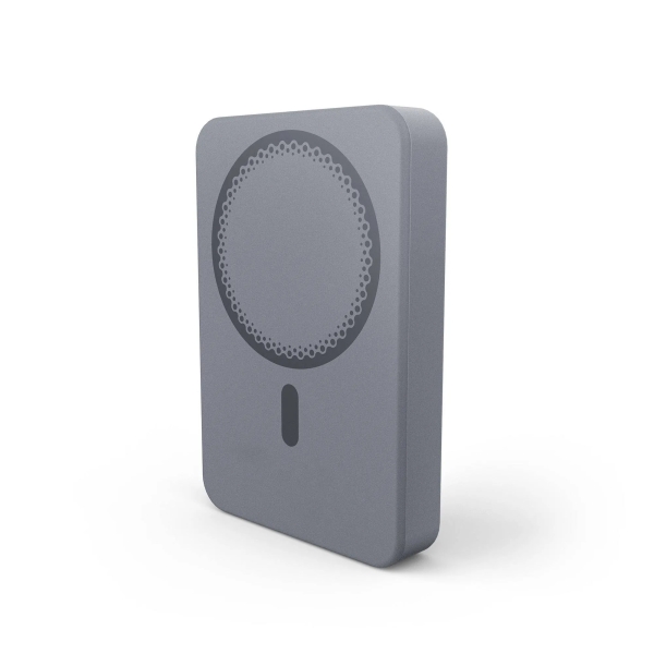 Energy Sistem Magnetic Powerbank Inalambrico Magnetico 10000 mAh - 15W Carga Inalambrica, 20W por Cable - Carga Inteligente y Rapida - Carga Simultanea - Sensor NTC - USB-C - Color Gris