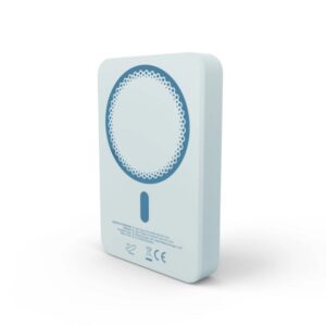 Energy Sistem Magnetic Powerbank Inalambrico Magnetico 10000 mAh - 15W Carga Inalambrica, 20W por Cable - Carga Inteligente y Rapida - Carga Simultanea - Sensor NTC - USB-C - Color Azul