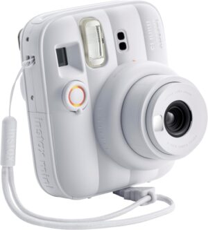 Fujifilm Instax Mini 13 Clay White Camara Instantanea - Tamaño de Imagen 62x46mm - Flash Auto - Exposicion Automatica - Mini Espejo para Selfies - Modo Primer Plano