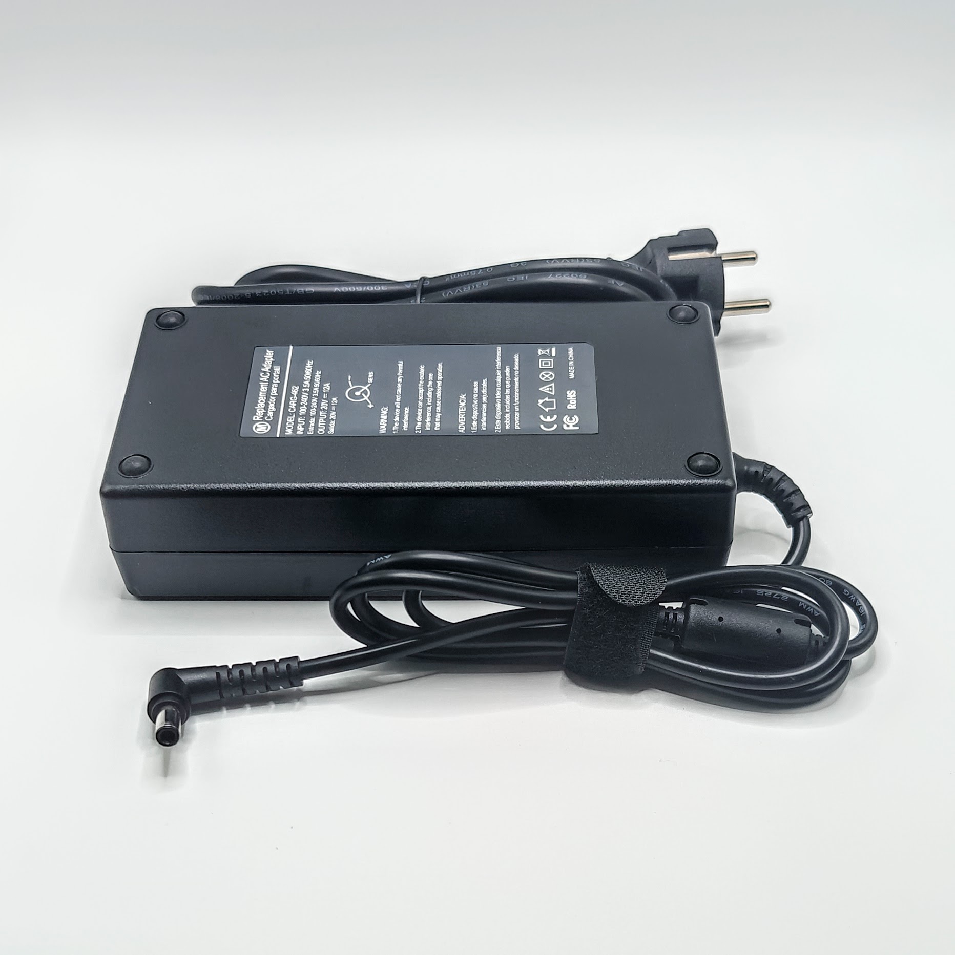 CARGADOR GENERICO PARA PORTATIL ASUS 240W 20V 12A Clavija 6.00*3.7mm - Imagen 2