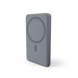 Energy Sistem Magnetic Powerbank Inalambrico Magnetico 5000 mAh - 15W Carga Inalambrica, 20W por Cable - Carga Inteligente y Rapida - Carga Simultanea - Sensor NTC - USB-C - Color Gris