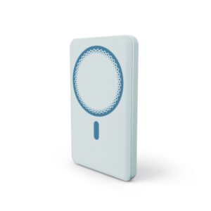 Energy Sistem Magnetic Powerbank Inalambrico Magnetico 5000 mAh - 15W Carga Inalambrica, 20W por Cable - Carga Inteligente y Rapida - Carga Simultanea - Sensor NTC - USB-C - Color Azul