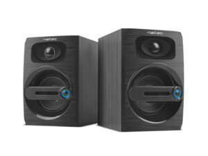 Natec Cougar Altavoces para PC 2.0 - 6W RMS - Bass Reflex - Alimentacion por USB - Color Negro