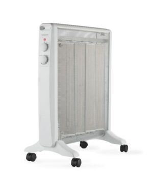 Daewoo DW9508 Radiador de Mica - Potencia 2000W - Termostato Regulable - 2 Niveles de Potencia - Ruedas - Asa de Transporte
